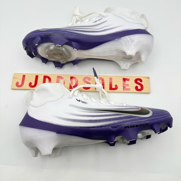 Nike Air Zoom Vapor Pro 1 Football Cleats White Purple HM8850-101 Men’s Sz 8 main image 8